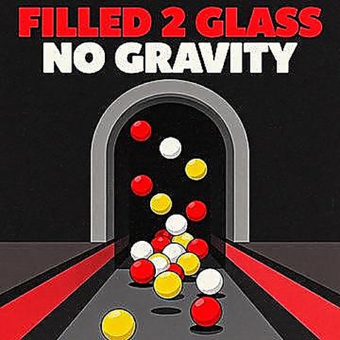 Filled Glass 2 No Gravity online browser game cover on Paymygame
