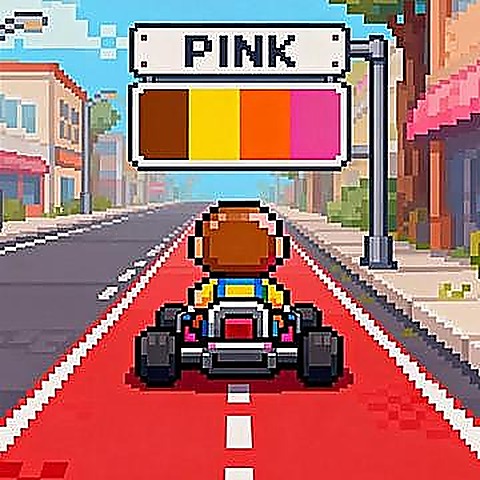 Kart Stroop Challenge online browser game cover on Paymygame