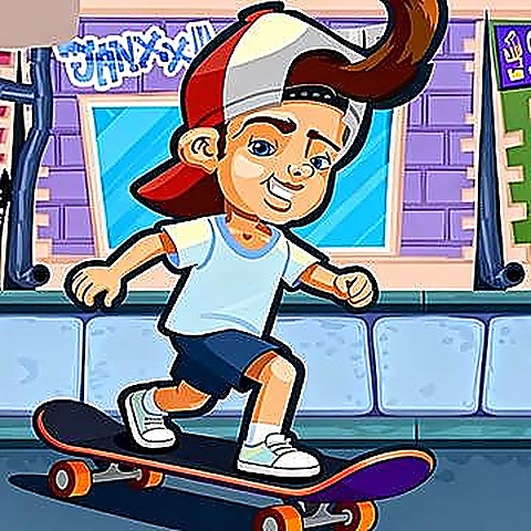 Skater Dude online browser game cover on Paymygame