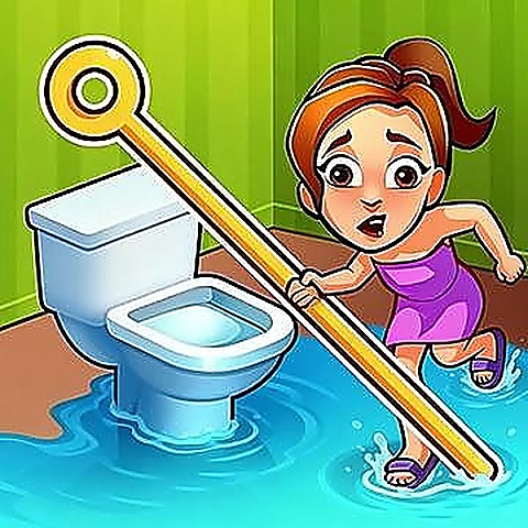Toilet Pin online browser game cover on Paymygame